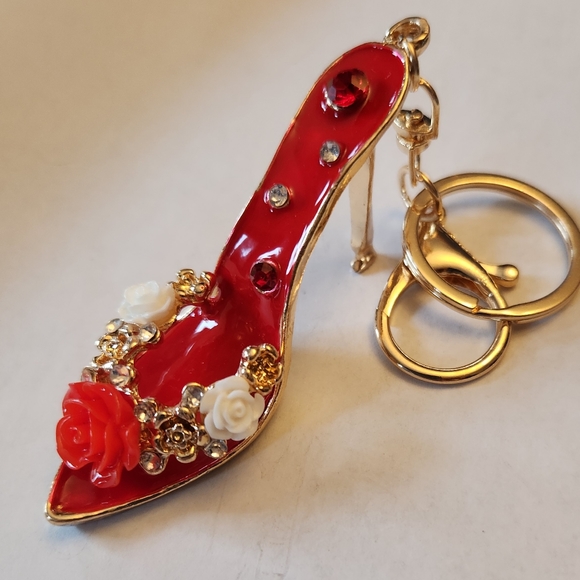 Fashion Jewelry Accessories - FASHION JEWELRY HIGH HEEL METAL KEYFOBS/BAG CHARM